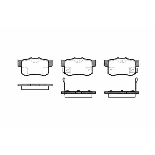 Слика на плочки WOKING P2253.02 за Honda Legend 1 (HS,KA) 2.5 i (HS) - 173 коњи бензин