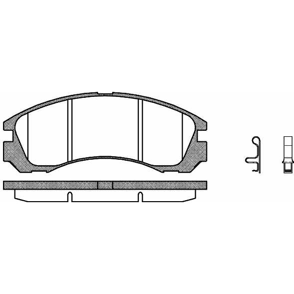 Слика на плочки WOKING P2543.32 за Mitsubishi Outlander (CU) 2.4 4WD (CU5W) - 160 коњи бензин