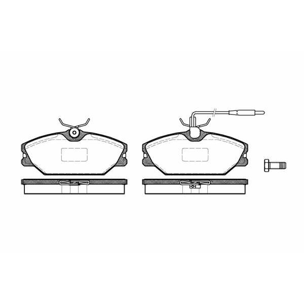 Слика на плочки WOKING P3083.12 за Renault Megane 1 (BA0-1) 1.9 dTi (BA1U) - 80 коњи дизел