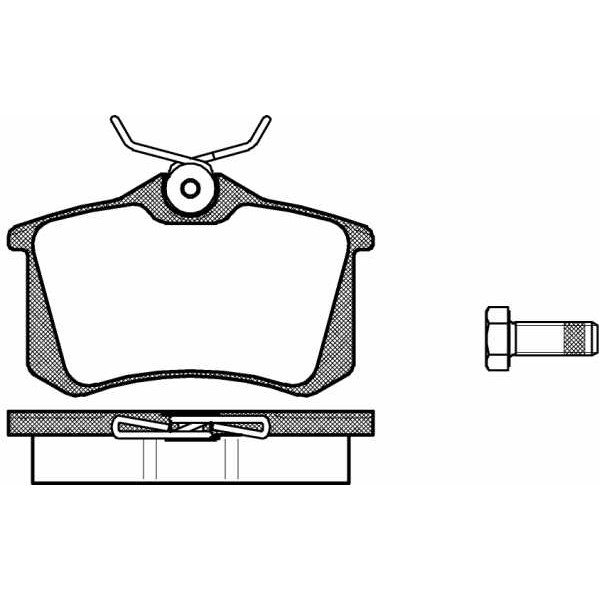 Слика на плочки WOKING P3633.00 за VW Jetta 3 (1H2) 1.6 - 101 коњи бензин