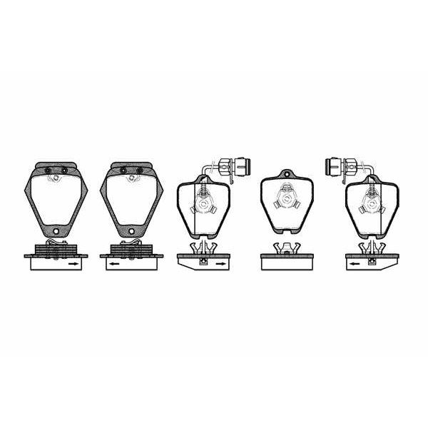 Слика на плочки WOKING P4083.02 за Audi 100 Sedan (44, 44Q, C3) 2.2 - 137 коњи бензин