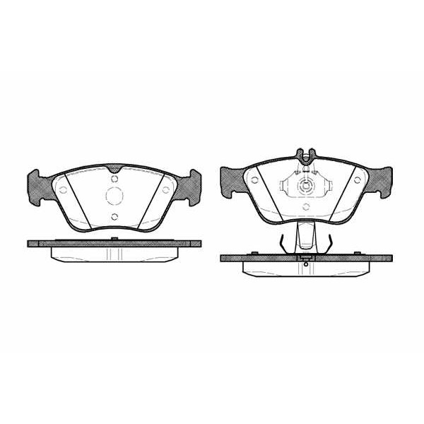 Слика на плочки WOKING P4863.10 за Mercedes CLK (c208) 200 Kompressor (208.344) - 163 коњи бензин