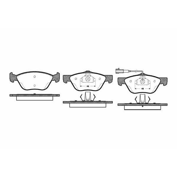 Слика на плочки WOKING P4893.21 за Alfa Romeo 147 (937) Hatchback 1.9 JTD 16V - 126 коњи дизел