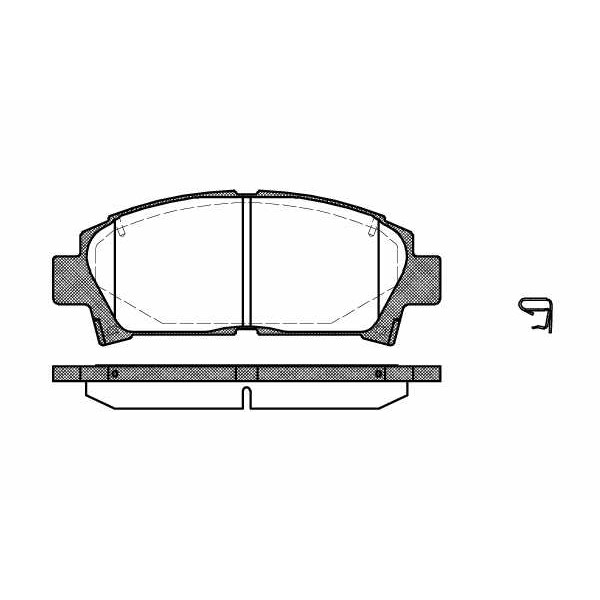 Слика на плочки WOKING P5273.02 за Toyota Avensis Liftback (T22) 1.8 VVT-i - 129 коњи бензин