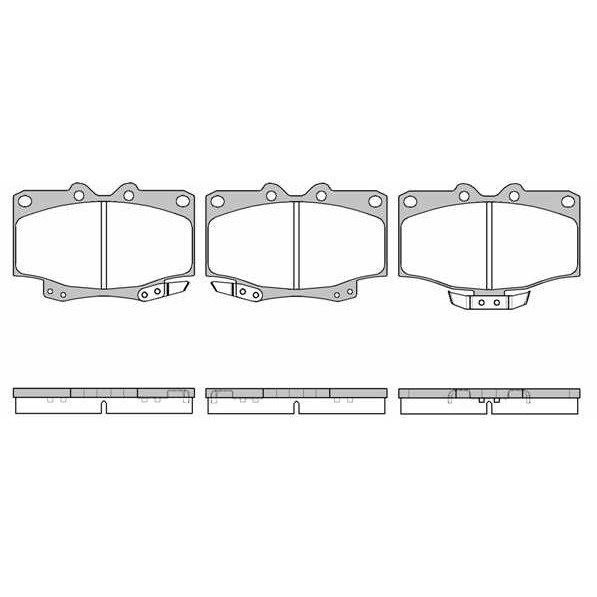 Слика на плочки WOKING P5303.04 за Toyota Land Cruiser (J7) 3.4 D (BJ70_V, BJ73_) - 95 коњи дизел