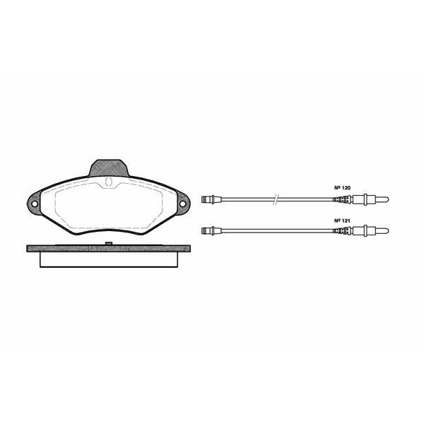 Слика на плочки WOKING P5383.04 за Citroen Xantia X1 1.9 D - 68 коњи дизел