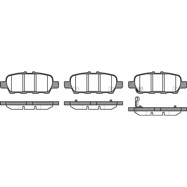 Слика на плочки WOKING P9763.31 за Nissan Qashqai (J10,JJ10) 1.6 - 114 коњи бензин