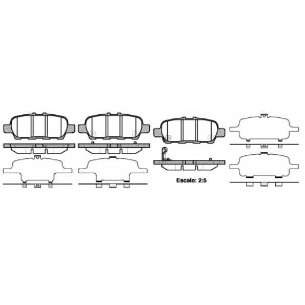 Слика на плочки WOKING P9763.41 за Infiniti FX 45 - 316 коњи бензин