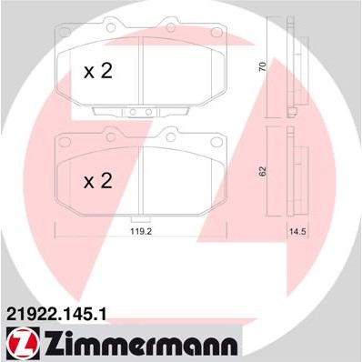 Слика на Плочки ZIMMERMANN 21922.145.1