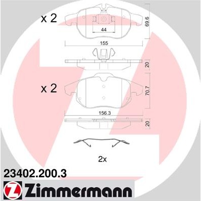 Слика на Плочки ZIMMERMANN 23402.200.3