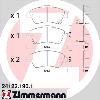 Слика на Плочки ZIMMERMANN 24122.190.1