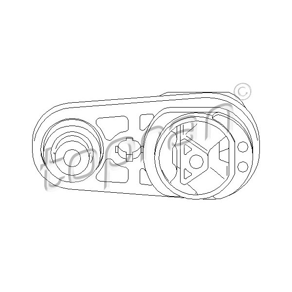 Слика на подвозје, помагачка рамка/носечка конструкција на мотор TOPRAN 700 534 за Renault Megane 2 Hatchback 1.5 dCi - 106 коњи дизел