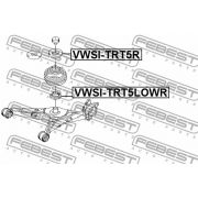 Слика 2 на подлошка за пружина FEBEST VWSI-TRT5LOWR