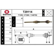 Слика 1 $на Полуосовина EAI T29114