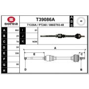 Слика 1 $на Полуосовина EAI T39086A