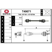 Слика 1 $на Полуосовина EAI T49071