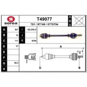 Слика 1 на Полуосовина EAI T49077