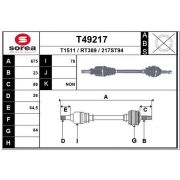 Слика 1 на Полуосовина EAI T49217