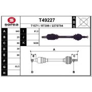 Слика 1 на Полуосовина EAI T49227