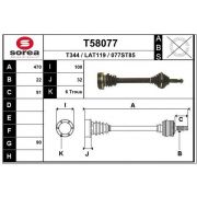 Слика 1 $на Полуосовина EAI T58077