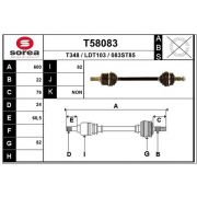 Слика 1 на Полуосовина EAI T58083