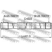 Слика 2 $на Полуосовина FEBEST 0112-AZT250LH