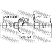 Слика 2 на Полуосовина FEBEST 0214-Y61LH