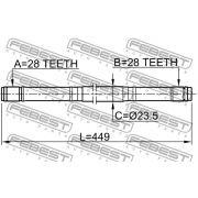 Слика 2 на Полуосовина FEBEST 0312-EK3RH