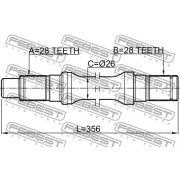 Слика 2 $на Полуосовина FEBEST 0512-BT50LH