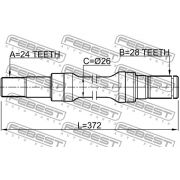 Слика 2 на Полуосовина FEBEST 0512-M323RH