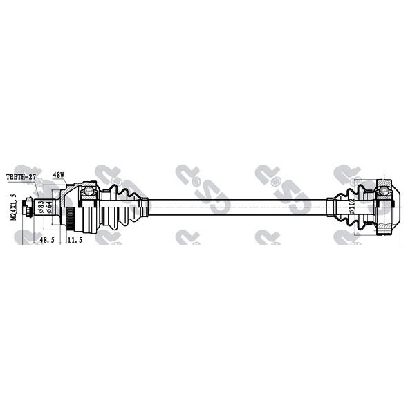 Слика на Полуосовина GSP 205042 за BMW 3 Touring E46 318 d - 115 коњи дизел