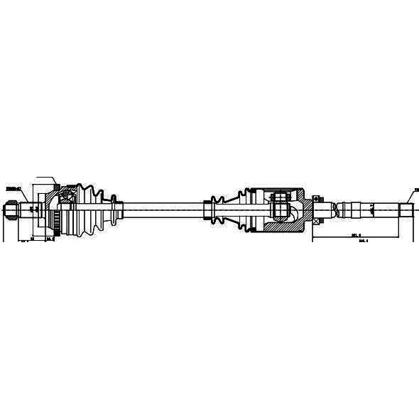 Слика на Полуосовина GSP 210012 за Citroen Jumpy U6U 1.9 D 70 - 69 коњи дизел