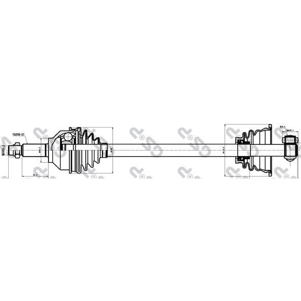 Слика на Полуосовина GSP 244003 за Opel Vivaro Box (F7) 1.9 DI - 80 коњи дизел