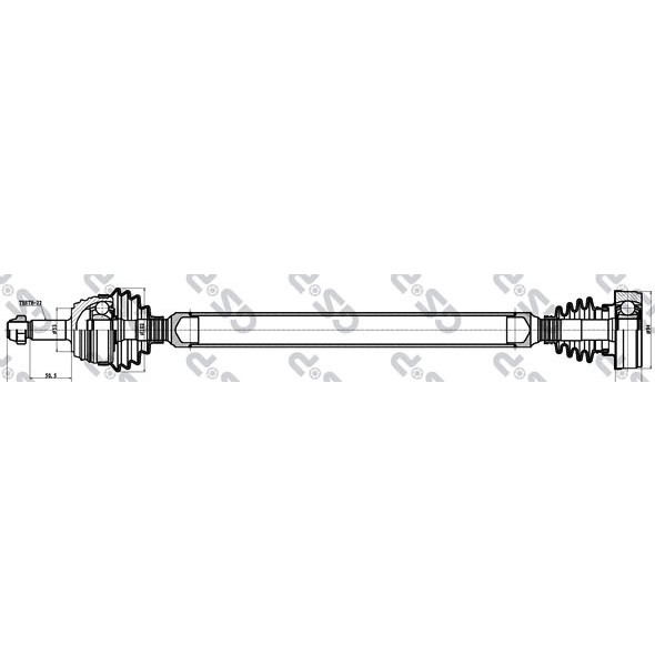 Слика на Полуосовина GSP 253005 за VW Polo 3 Variant (6kv5) 1.6 - 101 коњи бензин