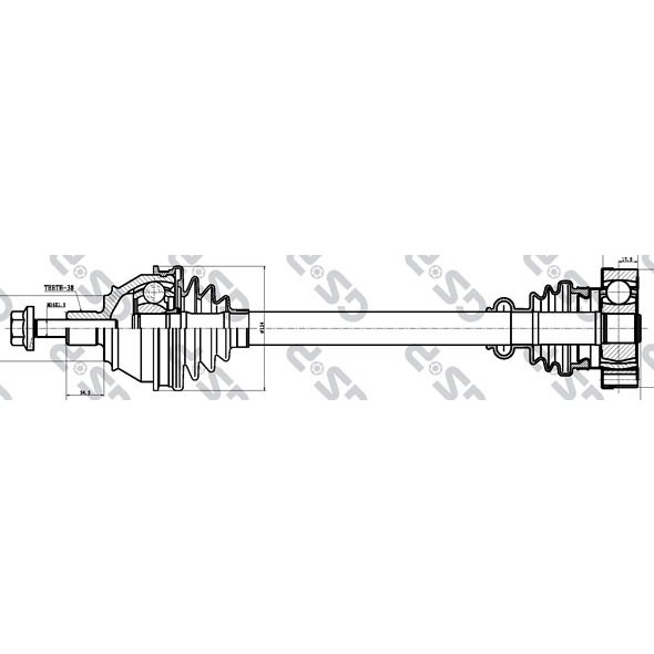 Слика на Полуосовина GSP 261119 за VW Transporter T4 Box 1.9 D - 60 коњи дизел