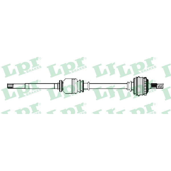 Слика на Полуосовина LPR DS52225 за Volvo S80 Saloon (TS,XY) 2.4 Bifuel (LPG) - 140 коњи Бензин/Автогаз (LPG)