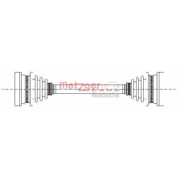 Слика на Полуосовина METZGER 7210026 за VW Transporter T3 Platform 1.9 Syncro - 78 коњи бензин