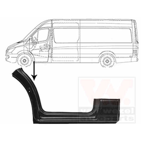 Слика на Праг VAN WEZEL 3077157 за Mercedes Sprinter 4.6-t Box (906) 424 (906.953, 906.655, 906.657) - 258 коњи бензин