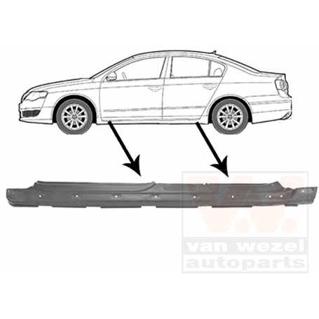 Слика на Праг VAN WEZEL 5839103 за VW Passat 6 Sedan (B6,3c2) 1.6 TDI - 105 коњи дизел