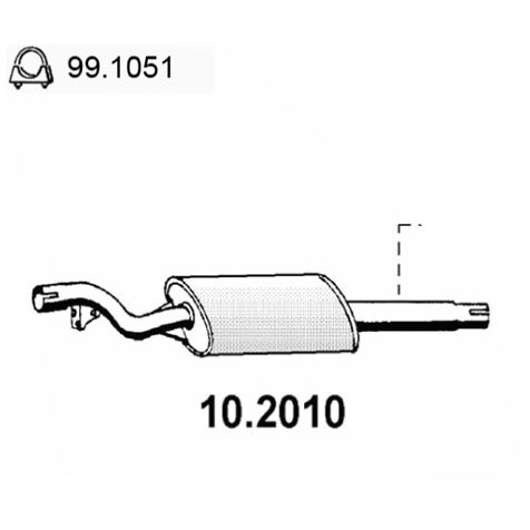 Слика на Преден издувен лонец ASSO 10.2010