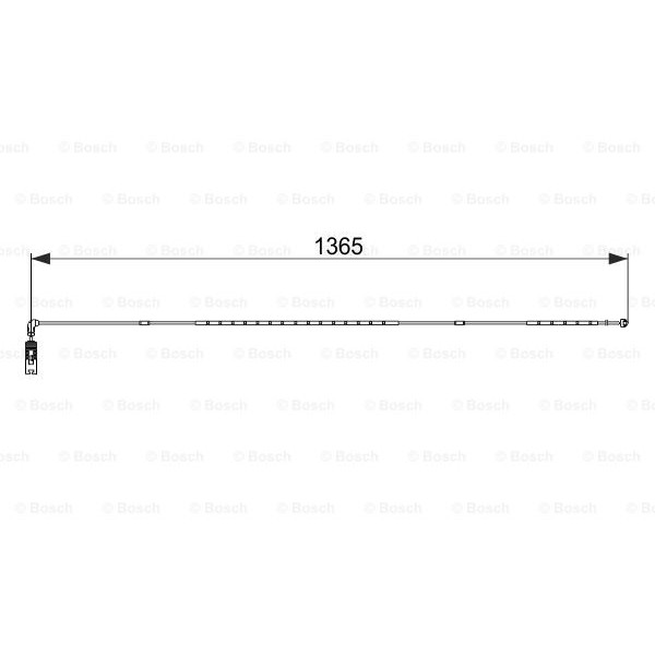 Слика на предупредувачки сензор, истрошеност на диск плочки BOSCH 1 987 474 583 за камион MAN TGM 13.280 FAL-LF, FALR-LF - 280 коњи дизел