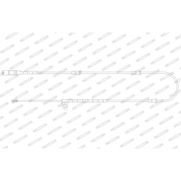 Слика на предупредувачки сензор, истрошеност на диск плочки FERODO PREMIER FWI376 за BMW X5 F15 M 50 d - 381 коњи дизел