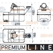 Слика 1 на Преливен сад за разладна течност HELLA BEHR  SERVICE  PREMIUM LINE 8MA 376 705-271