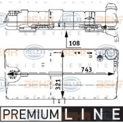 Слика 1 на Преливен сад за разладна течност HELLA BEHR  SERVICE  PREMIUM LINE 8MA 376 705-331