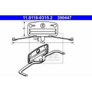 Слика 1 на пружина, сопирачки апарат ATE 11.8116-0315.2
