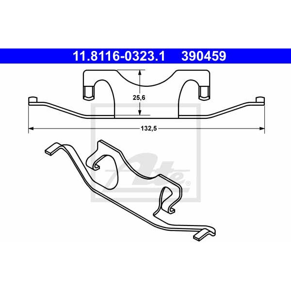 Слика на пружина, сопирачки апарат ATE 11.8116-0323.1 за Mercedes E-class Estate (s211) E 320 T CDI (211.226) - 204 коњи дизел