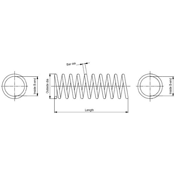 Слика на пружина на амортизер MONROE OESpectrum SPRINGS SP0256 за Ford Fiesta MK 4 (ja,jb) 1.4 i 16V - 90 коњи бензин