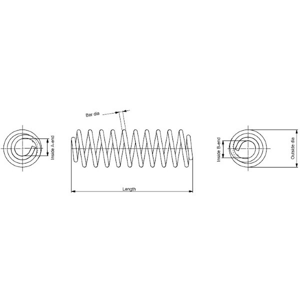 Слика на пружина на амортизер MONROE SPRINGS SE0604 за VW Jetta 4 Estate (1J6) 1.6 16V - 105 коњи бензин