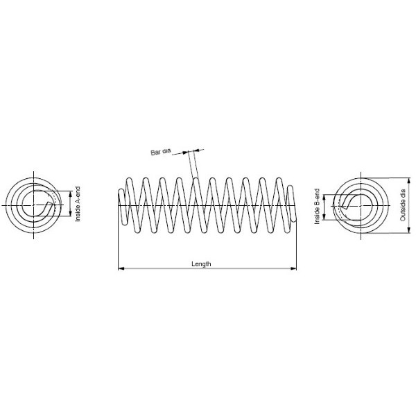 Слика на Пружина MONROE OESpectrum SPRINGS SP0052 за Opel Kadett E Convertible 1.6 i - 75 коњи бензин