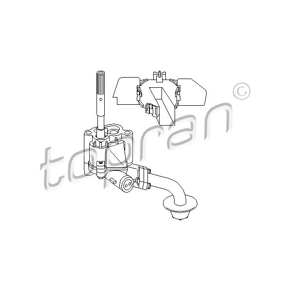 Слика на пумпа за масло TOPRAN 100 256 за VW Golf 1 (17) 1.6 D - 54 коњи дизел